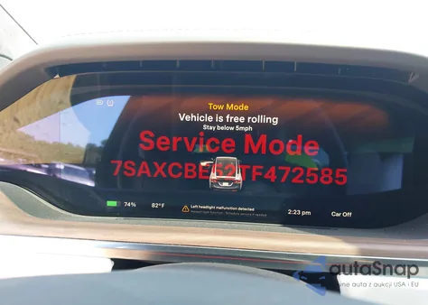 2026 Tesla Model X from USA, damaged, VIN 7SAXCBE52TF472585